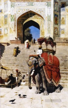 Árabe Painting - Elefante Real Árabe Edwin Lord Weeks
